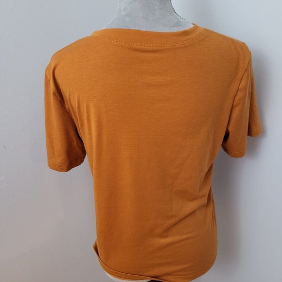 EUC Shein Cruisin American Style Burger City Graphic Orange Tee T-Shirt Size L - Picture 6 of 12